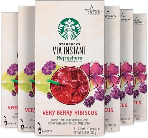 starbucks via instant refreshers very berry hibiscus.